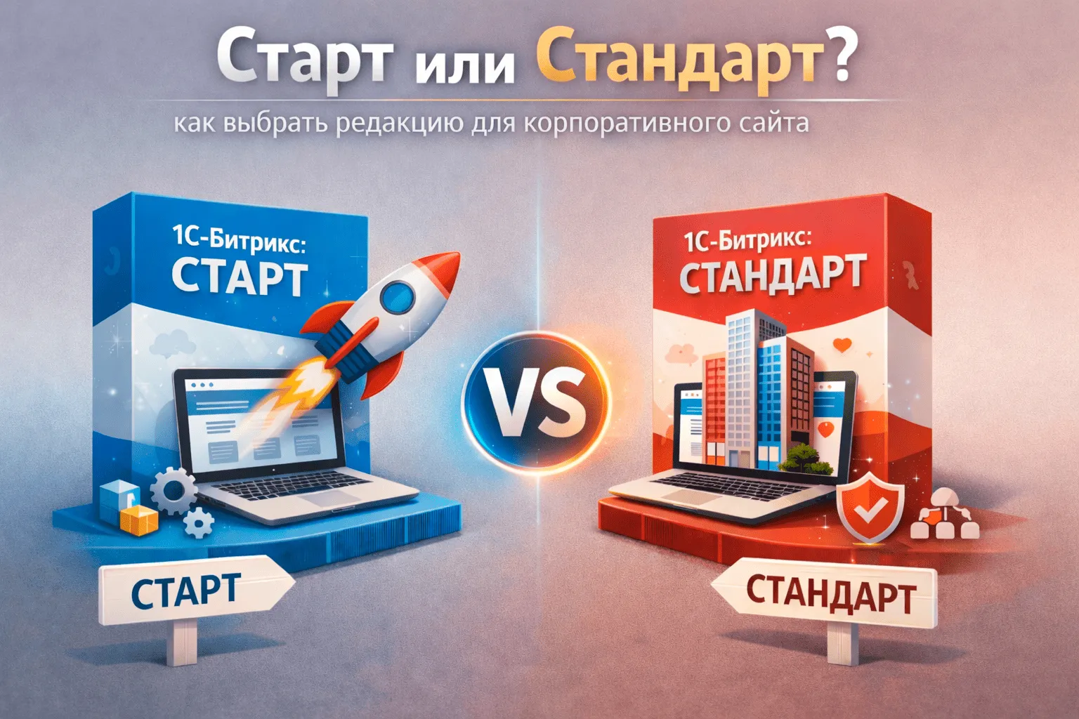 Старт или Стандарт: как выбрать редакцию для корпоративного сайта в Архангельске